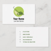 Maßgeschneiderter Rasenmäher Visitenkarte (Vorne/Hinten)