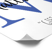 Maßgeschneiderter Raum für Babyname Poster (Ecke)