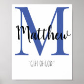 Maßgeschneiderter Raum für Babyname Poster (Vorne)