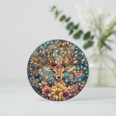 Maßgeschneiderter Rentier Feiertagskarte (Stehend Vorderseite)