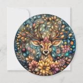 Maßgeschneiderter Rentier Feiertagskarte (Vorderseite)