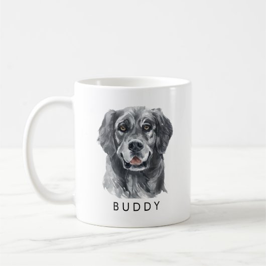 Maßgeschneiderter Retriever Hund Lover Kaffeetasse (Links)