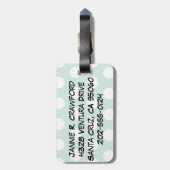 Maßgeschneiderter Retro Comic Book Süsse Gepäckanh Gepäckanhänger (Rückseite vertikal)