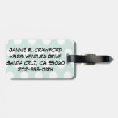 Maßgeschneiderter Retro Comic Book Süsse Gepäckanh Gepäckanhänger (Rückseite horizontal)