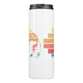 Maßgeschneiderter Retro-Styling-Dackel-Hund Lover Thermosbecher (Rückseite)