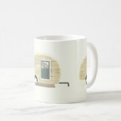 Maßgeschneiderter Retro-Teardrop-Camper Kaffeetasse (VorderseiteRechts)