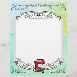 Maßgeschneiderter Retroständer für das Rezept Buch