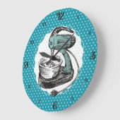 Maßgeschneiderter Retroständer für Küchenuhr Große Wanduhr (Winkel)