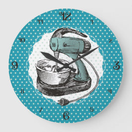 Maßgeschneiderter Retroständer für Küchenuhr Große Wanduhr