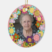 Maßgeschneiderter Ring von Blume Foto Ornament (Links)