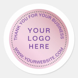 Maßgeschneiderter rosa moderner Circle Sticker