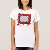 Maßgeschneiderter Rose Petal Foto T - Shirt (Vorderseite)