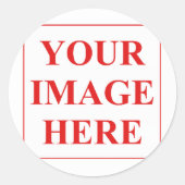 Maßgeschneiderter Round Circle Aufkleber (Vorderseite)
