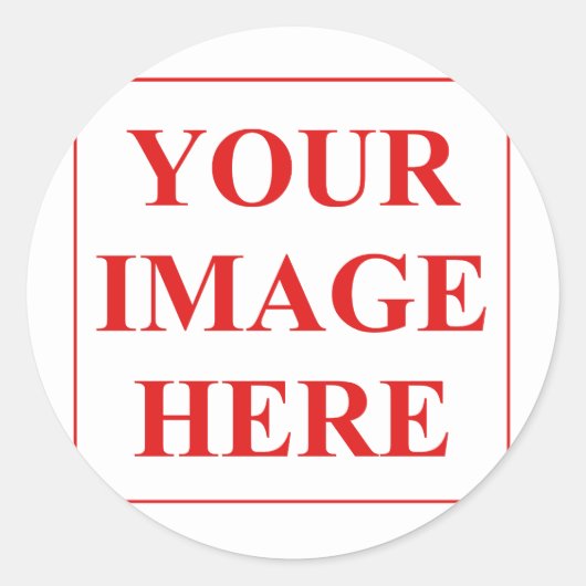 Maßgeschneiderter Round Circle Aufkleber (Vorderseite)