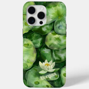 Maßgeschneiderter ruhiger Wasserfarbteich   Lotus  Case-Mate iPhone Hülle