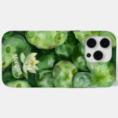 Maßgeschneiderter ruhiger Wasserfarbteich | Lotus Case-Mate iPhone Hülle (Rückseite (Horizontal))