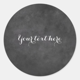 Maßgeschneiderter runder Tafelschalkkarton Hochzei Aufkleber