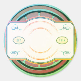 Maßgeschneiderter, rundglühender Aufkleber