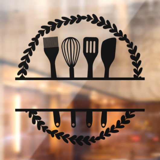 Maßgeschneiderter Rundleaf Kitchen Split Rahmen Fensteraufkleber (Blatt 2)