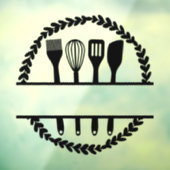 Maßgeschneiderter Rundleaf Kitchen Split Rahmen Fensteraufkleber (Blatt 3)