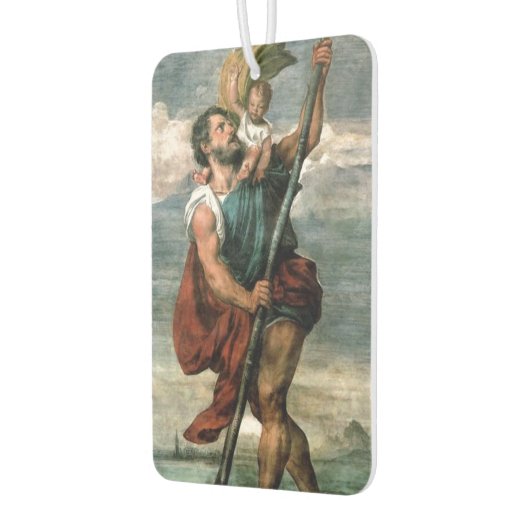 Maßgeschneiderter Saint Christopher Air Freshener Autolufterfrischer (Links)