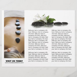 Maßgeschneiderter Salon Drei-Falten-Flyer