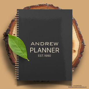Maßgeschneiderter, schlichter und eleganter Text Planer