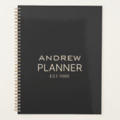 Maßgeschneiderter, schlichter und eleganter Text Planer (Vorderseite)