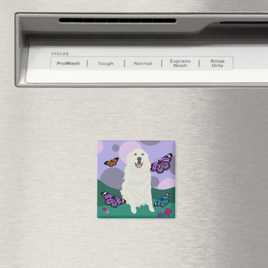 Maßgeschneiderter Schmetterling in großen Pyrenäen Magnet (In Situ (Geschirrspüler))