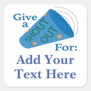 Maßgeschneiderter Schrei Quadratischer Aufkleber