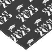 Maßgeschneiderter Schwarz-Weiß-Abschluss Tischdecke (Schrägansicht)