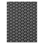 Maßgeschneiderter Schwarz-Weiß-Abschluss Tischdecke (Vorderseite)