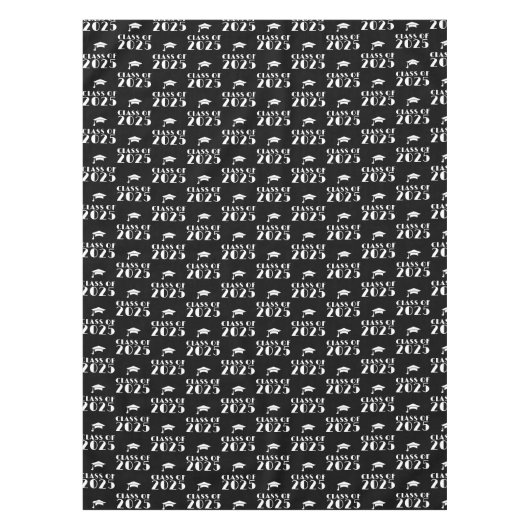 Maßgeschneiderter Schwarz-Weiß-Abschluss Tischdecke (Vorderseite)