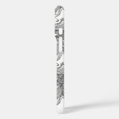 Maßgeschneiderter Schwarz-Weiß-Buckelwal Case-Mate iPhone Hülle (Rückseite / Links)