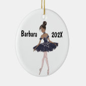 Maßgeschneiderter Schwarzer Ballerina-Tree Keramik Ornament (Rechts)