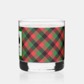 Maßgeschneiderter Scotty Hund und Tartan Frohe Wei Whiskyglas (Links)