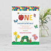 Maßgeschneiderter, sehr hungriger Caterpillar 1. G Einladung (Stehend Vorderseite)