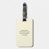 Maßgeschneiderter skandinavischer Wald Nahtloses M Gepäckanhänger (Rückseite vertikal)