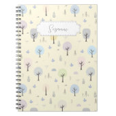 Maßgeschneiderter skandinavischer Wald Nahtloses M Notizblock (Vorderseite)