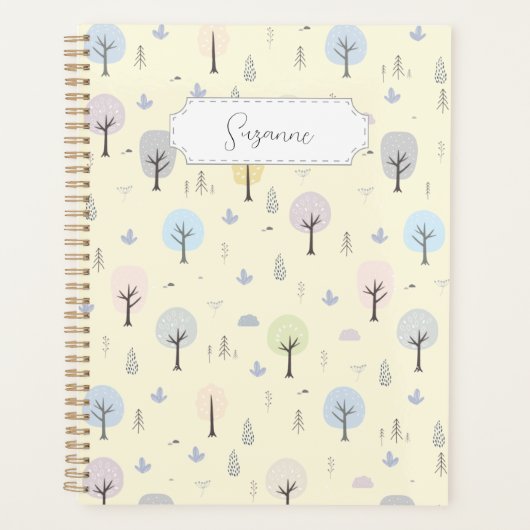 Maßgeschneiderter skandinavischer Wald Nahtloses M Planer (Vorderseite)