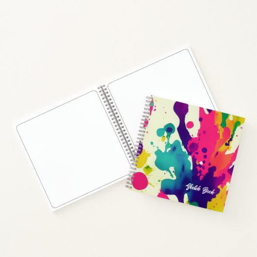 Maßgeschneiderter Sketch Wasserfarbenschlag Notizblock (Innenseite)