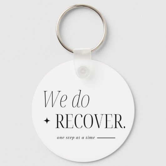 Maßgeschneiderter Sobriety Keepake machen wir wied Schlüsselanhänger (Vorderseite)