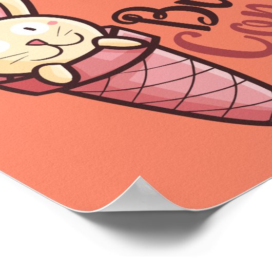 Maßgeschneiderter Sonnenkone Poster (Ecke)