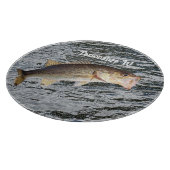 Maßgeschneiderter Springbarsch Schneidebrett (Ecke)