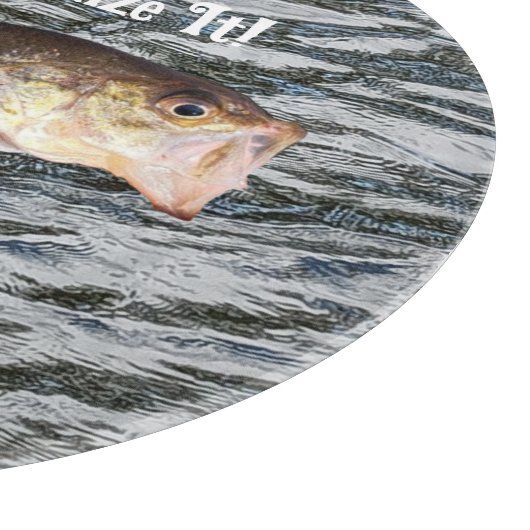 Maßgeschneiderter Springbarsch Schneidebrett (Ecke)