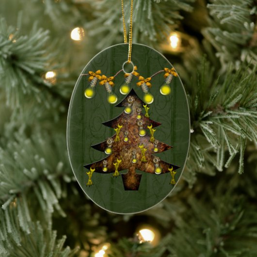 Maßgeschneiderter Stahlbaum Keramik Ornament (Baum)