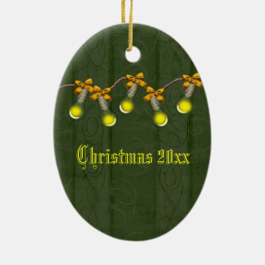 Maßgeschneiderter Stahlbaum Keramik Ornament (Hinten)