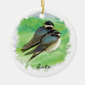 Maßgeschneiderter Stallschlauch, Vögel, Natur, Wil Keramikornament (Vorne)