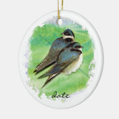 Maßgeschneiderter Stallschlauch, Vögel, Natur, Wil Keramikornament (Links)