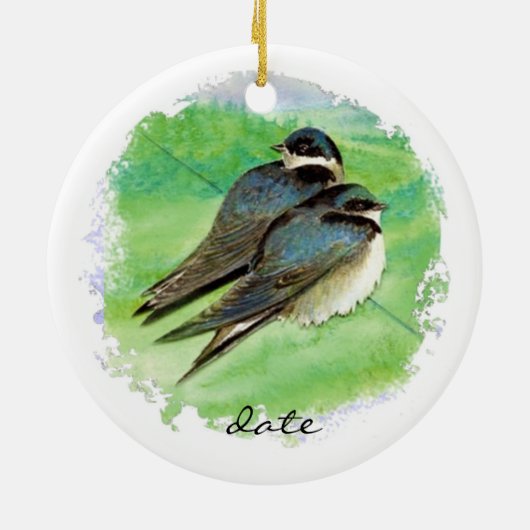 Maßgeschneiderter Stallschlauch, Vögel, Natur, Wil Keramikornament (Hinten)